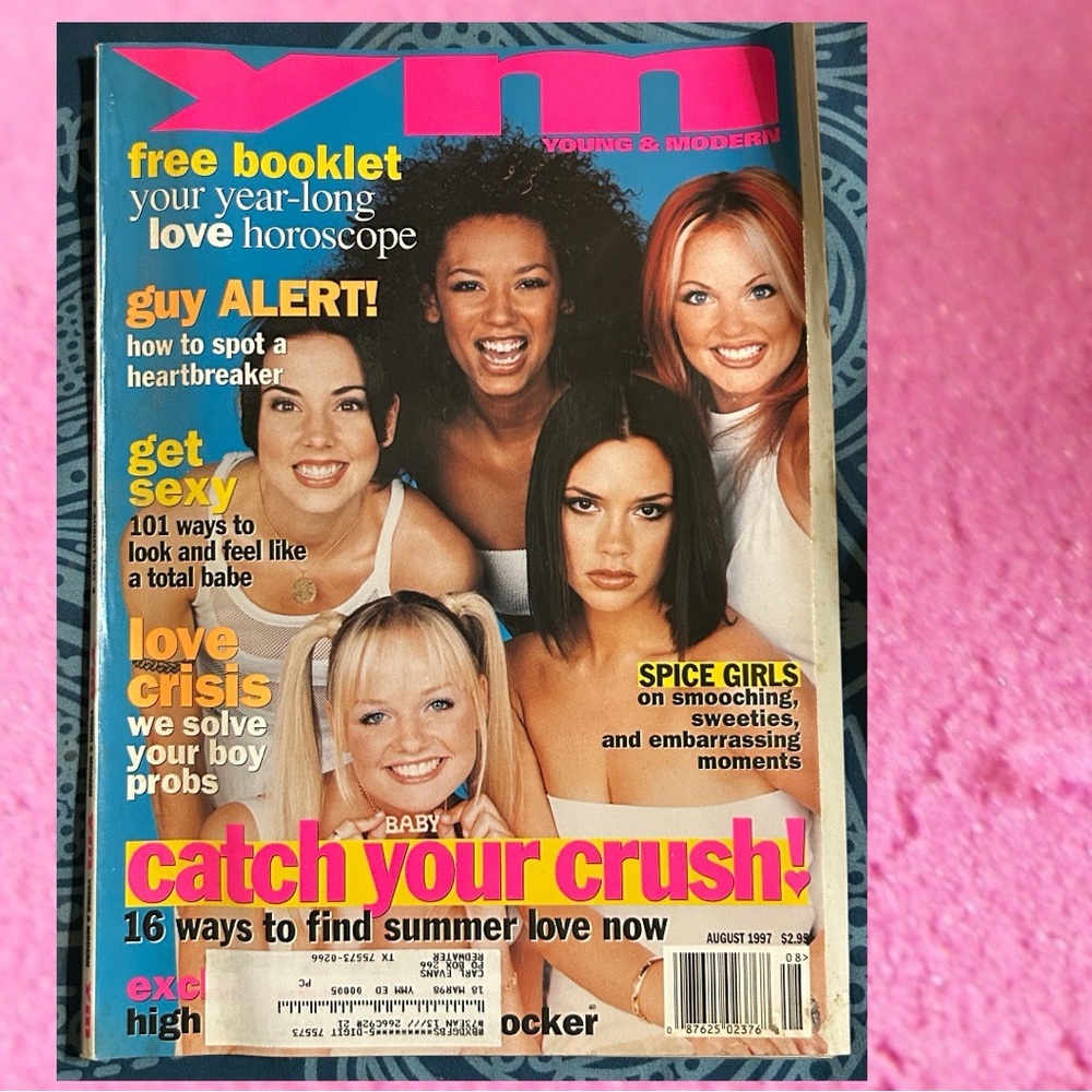 YM Young & Modern Magazine August
1997 Spice Girls on Smooching